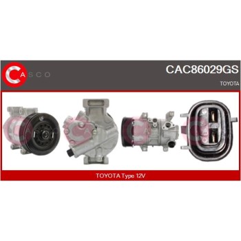 Compresor, aire acondicionado - CASCO CAC86029GS
