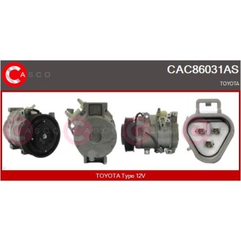 Compresor, aire acondicionado - CASCO CAC86031AS