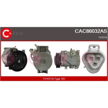 Compresor, aire acondicionado - CASCO CAC86032AS