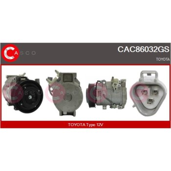 Compresor, aire acondicionado - CASCO CAC86032GS