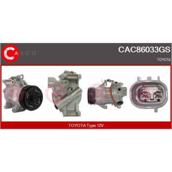 Compresor, aire acondicionado - CASCO CAC86033GS