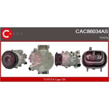 Compresor, aire acondicionado - CASCO CAC86034AS