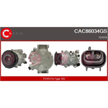 Compresor, aire acondicionado - CASCO CAC86034GS