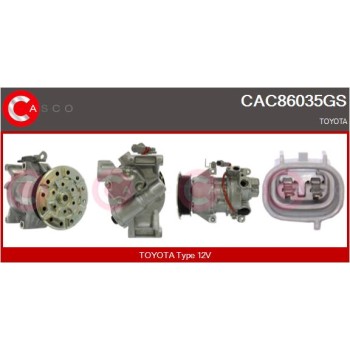 Compresor, aire acondicionado - CASCO CAC86035GS