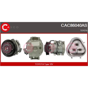 Compresor, aire acondicionado - CASCO CAC86040AS