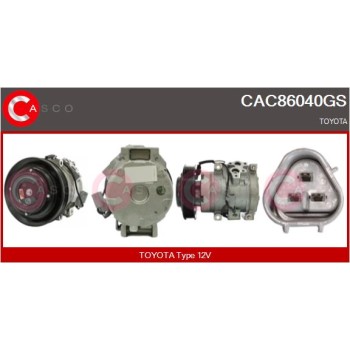 Compresor, aire acondicionado - CASCO CAC86040GS