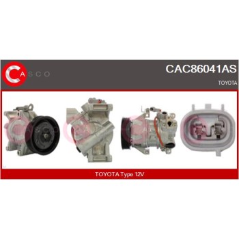 Compresor, aire acondicionado - CASCO CAC86041AS