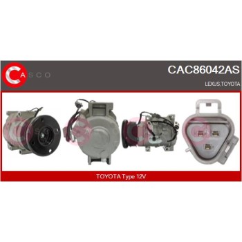 Compresor, aire acondicionado - CASCO CAC86042AS