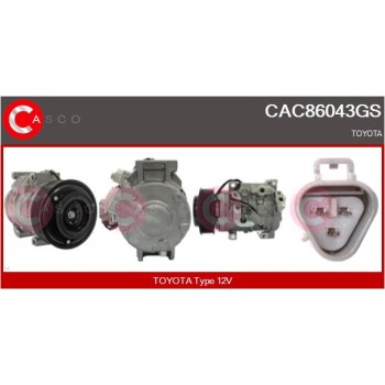Compresor, aire acondicionado - CASCO CAC86043GS