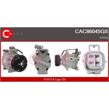 Compresor, aire acondicionado - CASCO CAC86045GS