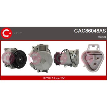 Compresor, aire acondicionado - CASCO CAC86048AS