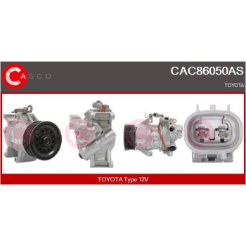 Compresor, aire acondicionado - CASCO CAC86050AS
