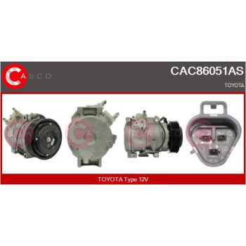Compresor, aire acondicionado - CASCO CAC86051AS