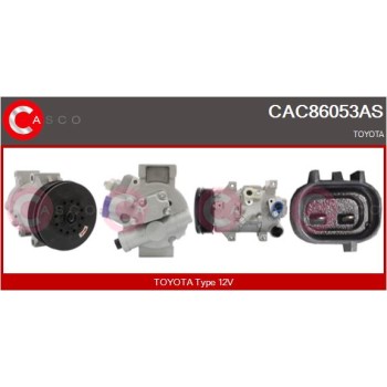Compresor, aire acondicionado - CASCO CAC86053AS