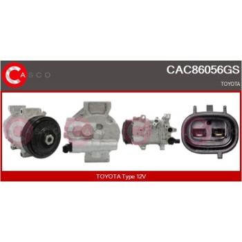Compresor, aire acondicionado - CASCO CAC86056GS