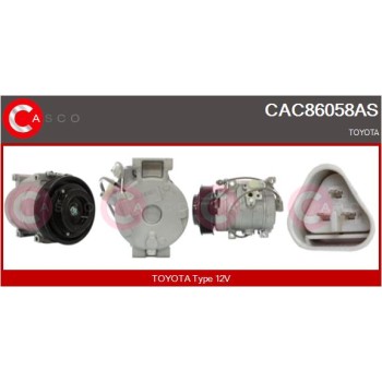 Compresor, aire acondicionado - CASCO CAC86058AS