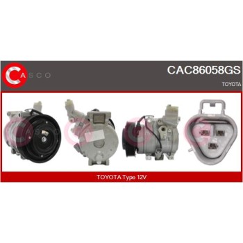 Compresor, aire acondicionado - CASCO CAC86058GS