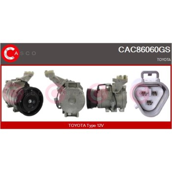 Compresor, aire acondicionado - CASCO CAC86060GS