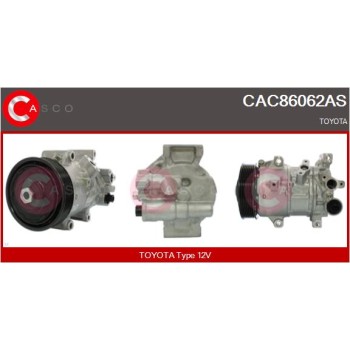Compresor, aire acondicionado - CASCO CAC86062AS