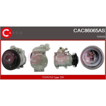 Compresor, aire acondicionado - CASCO CAC86065AS