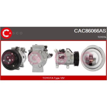 Compresor, aire acondicionado - CASCO CAC86066AS