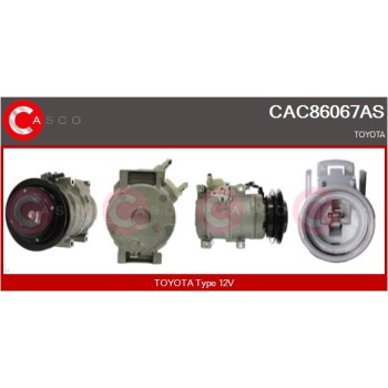 Compresor, aire acondicionado - CASCO CAC86067AS