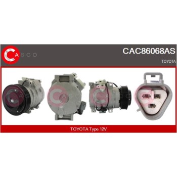 Compresor, aire acondicionado - CASCO CAC86068AS