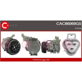 Compresor, aire acondicionado - CASCO CAC86069GS