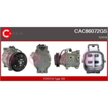 Compresor, aire acondicionado - CASCO CAC86072GS