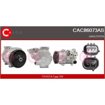 Compresor, aire acondicionado - CASCO CAC86073AS