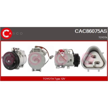 Compresor, aire acondicionado - CASCO CAC86075AS