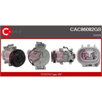 Compresor, aire acondicionado - CASCO CAC86082GS