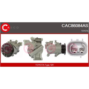 Compresor, aire acondicionado - CASCO CAC86084AS