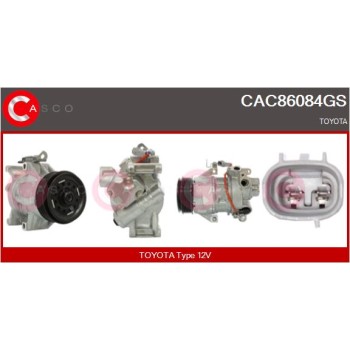 Compresor, aire acondicionado - CASCO CAC86084GS