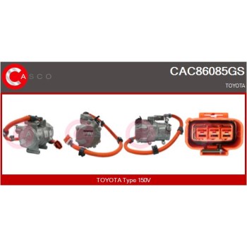 Compresor, aire acondicionado - CASCO CAC86085GS
