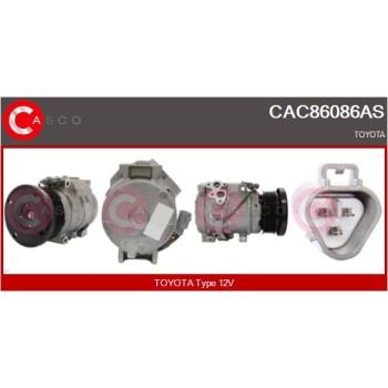 Compresor, aire acondicionado - CASCO CAC86086AS