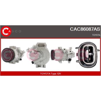 Compresor, aire acondicionado - CASCO CAC86087AS