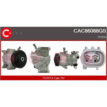 Compresor, aire acondicionado - CASCO CAC86088GS