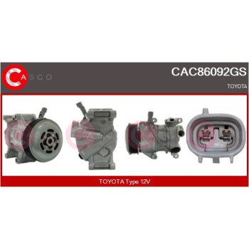 Compresor, aire acondicionado - CASCO CAC86092GS