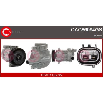 Compresor, aire acondicionado - CASCO CAC86094GS