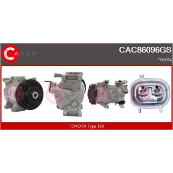 Compresor, aire acondicionado - CASCO CAC86096GS