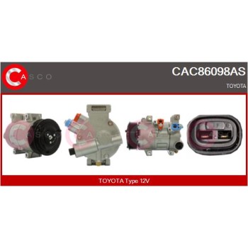 Compresor, aire acondicionado - CASCO CAC86098AS