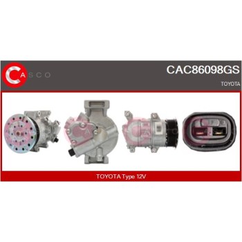 Compresor, aire acondicionado - CASCO CAC86098GS