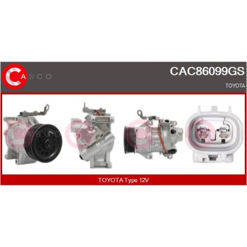 Compresor, aire acondicionado - CASCO CAC86099GS