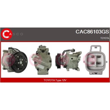 Compresor, aire acondicionado - CASCO CAC86103GS