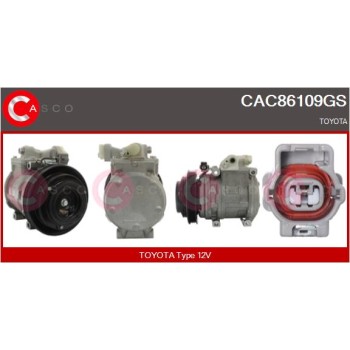 Compresor, aire acondicionado - CASCO CAC86109GS