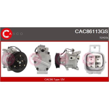 Compresor, aire acondicionado - CASCO CAC86113GS