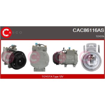 Compresor, aire acondicionado - CASCO CAC86116AS