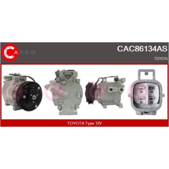 Compresor, aire acondicionado - CASCO CAC86134AS