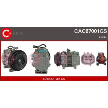 Compresor, aire acondicionado - CASCO CAC87001GS